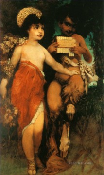 牧神とニンフ パンと植物 学術ハンス・マカート Oil Paintings